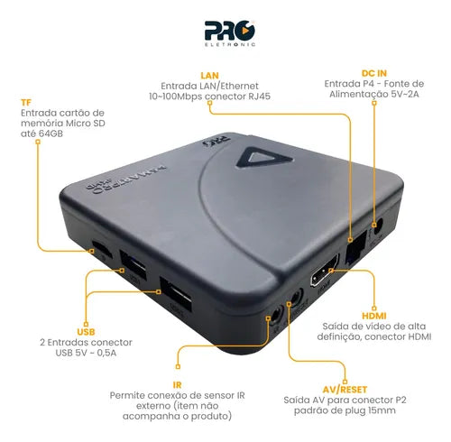 Smart Box Proeletronic 4K Ultra HD